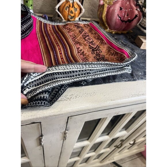 Bohemian Hippie Handcrafted Artisan Crossbody Bag Ethnic Tribal Multicolored - Picture 4 of 9